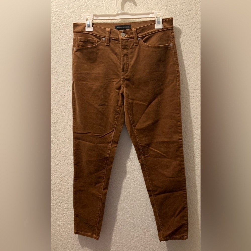 Banana Republic Mr Skinny Cord Camel Pants - Picture 4 of 10